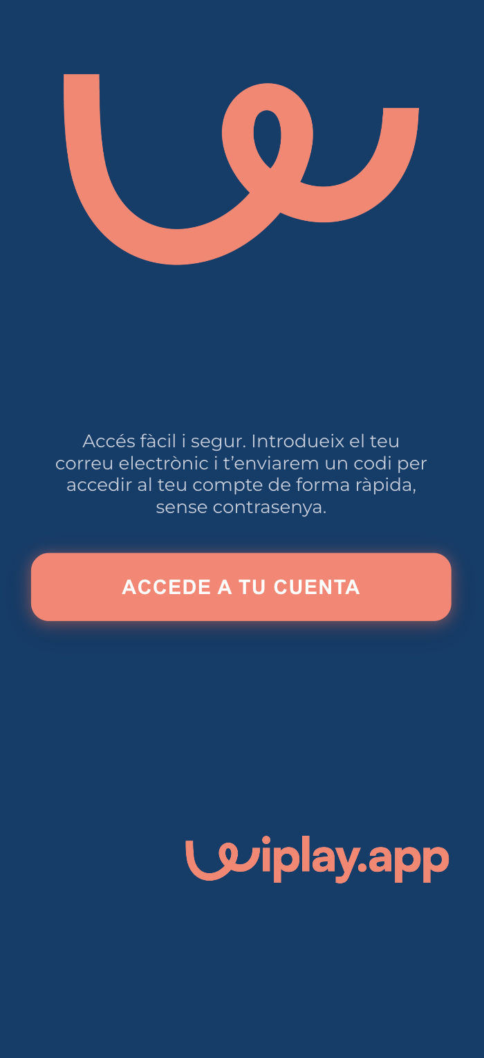 Acceso a la app del jugador
